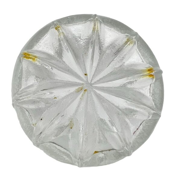 Vinegar Dispenser 7.5 x 2.5 Clear Glass Faceted Vintage - Picture 5 of 8